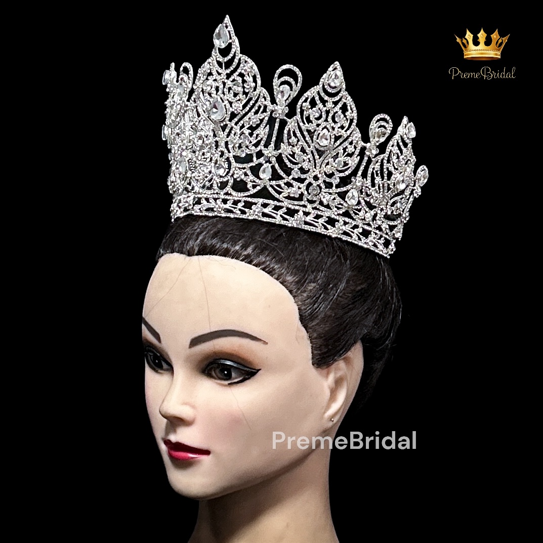 (พร้อมส่ง) เทียร่า 425 มงกุฎเพชร ครึ่งหัว งานสวย ปราณีต QCเพชรทุกเม็ด สินค้าพร้อมส่งจากไทย