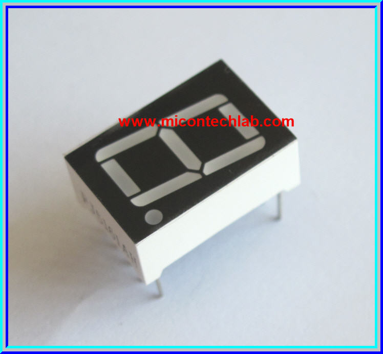 1x LED 7 SEGMENT 1 DIGIT RED Color Common Cathode 0.56 INCH