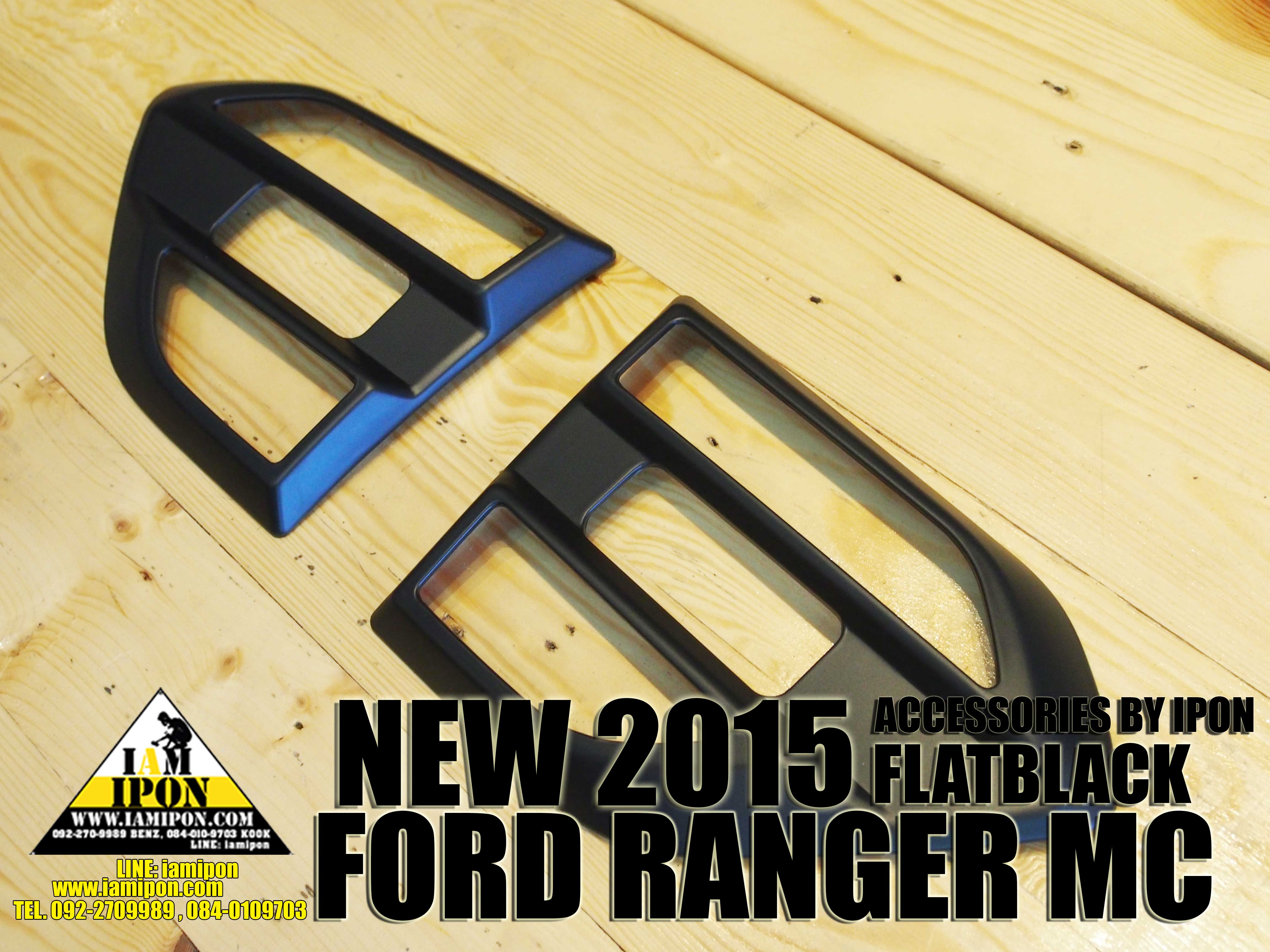 SIDE VENT FLATBLACK FORD RANGER MC 2015 ครอบแก้มดำด้านฟอร์โเรนเจอร์เอ็มซี 2015