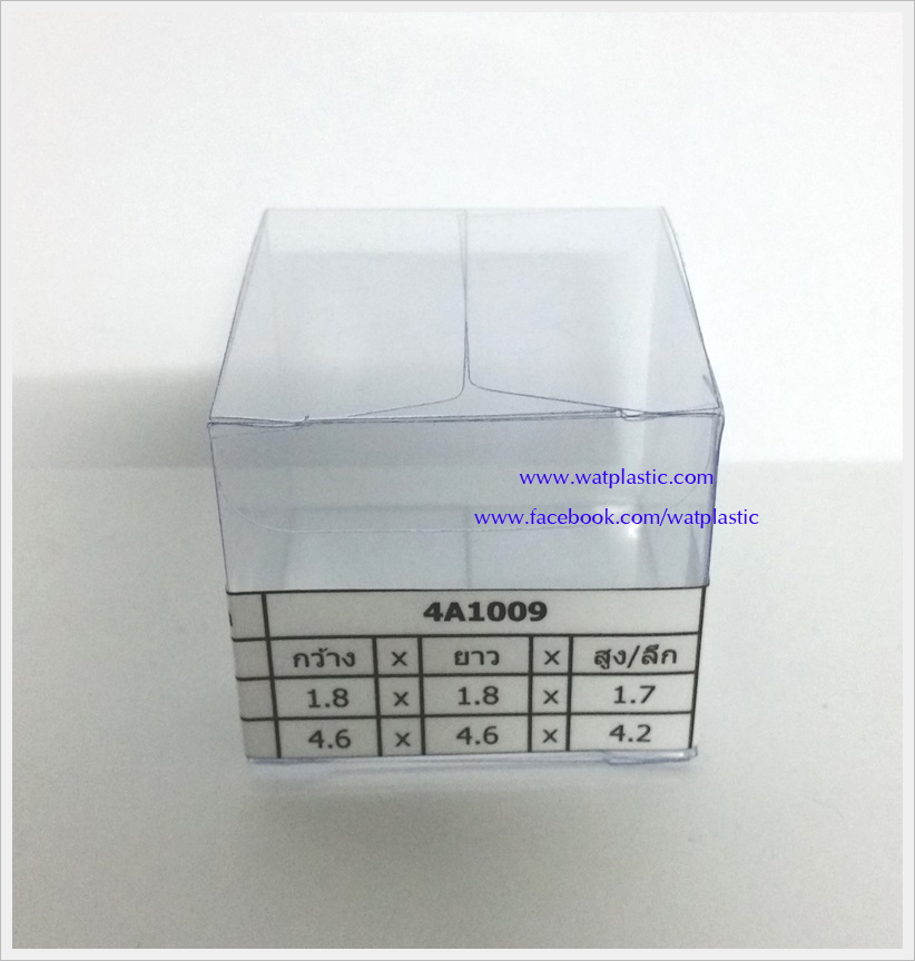 กล่องคัพเค้ก มาการอง 4.6 x 4.6 x 4.2 cm