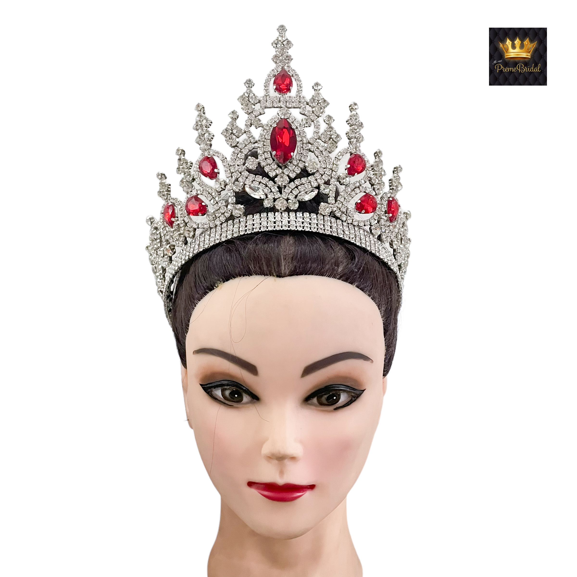 (พร้อมส่งจากไทย) มงกุฏ 108 สีแดง มงกุฎนางงาม มงกุฎเพชร มงกุฎประกวด สินค้าพร้อมส่ง ไม่ต้องรอนาน งานพรีเมี่ยม