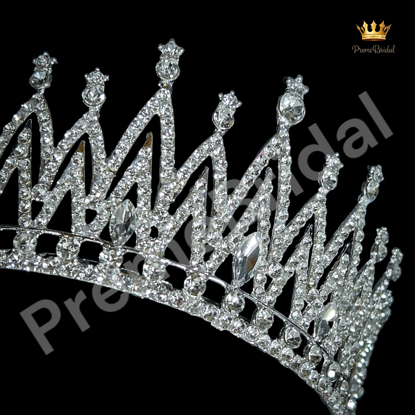 (พร้อมส่ง) เทียร่า 428 ครึ่งหัว งานเจ้าสาว งานสวย ปราณีต QCเพชรทุกเม็ด สินค้าพร้อมส่งจากไทย