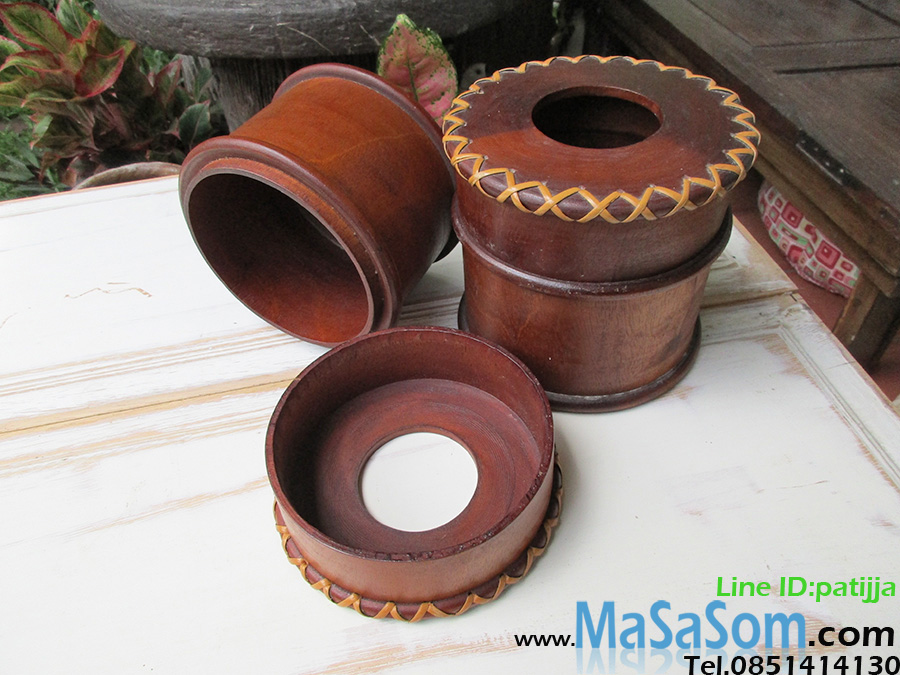 กล่องไม้ใส่ทิชชู่