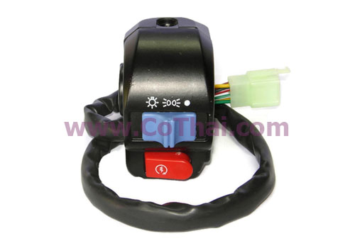 ชุดประกับสวิทช์เปิดปิดไฟหน้า+แตร ขวา รถมอเตอร์ไซค์ไฟฟ้า