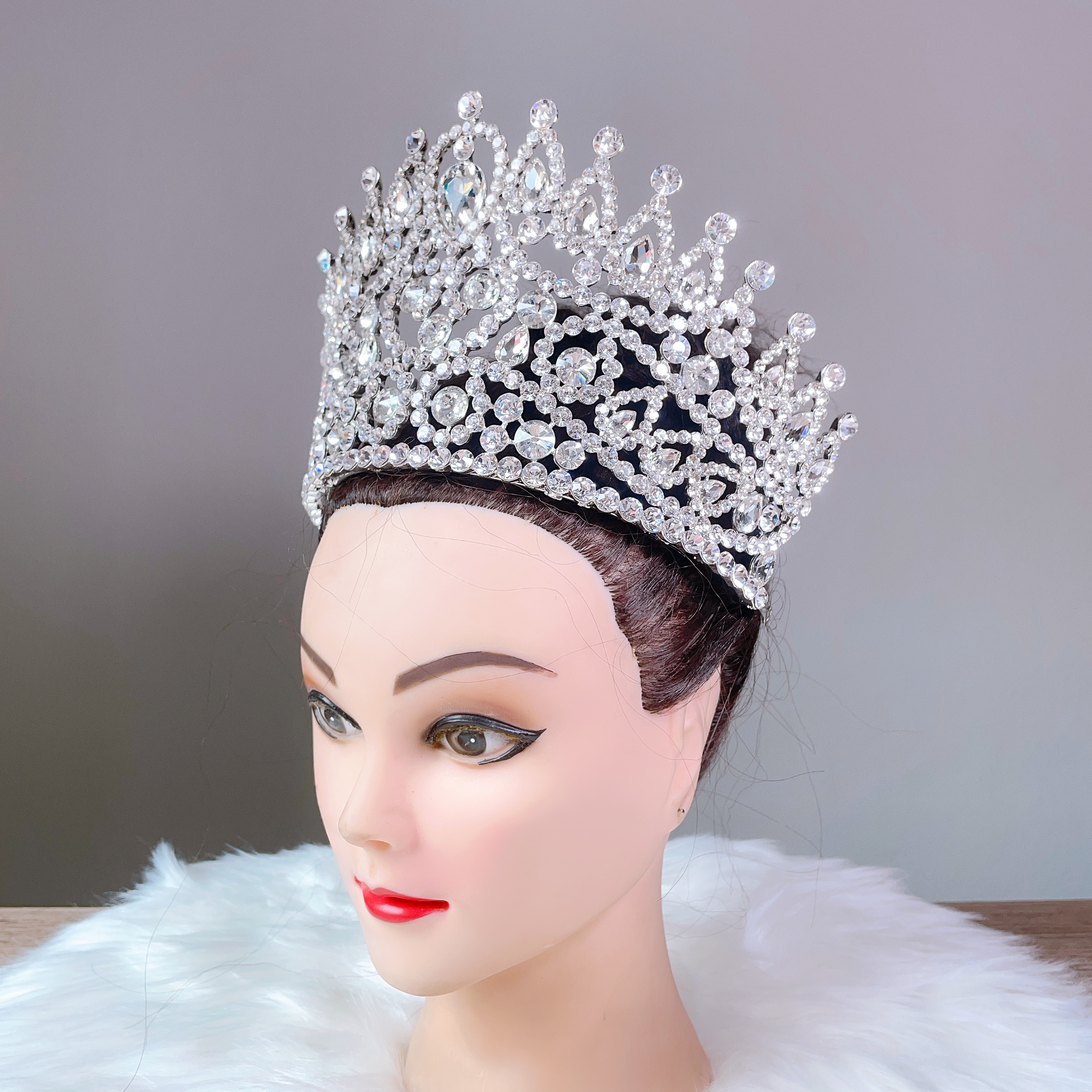 (พร้อมส่ง) เทียร่า 391 มงกุฎนางงาม มงกุฎเจ้าสาว มงกุฎเพชร งานพรีเมี่ยม สินค้าพร้อมส่งจากไทย