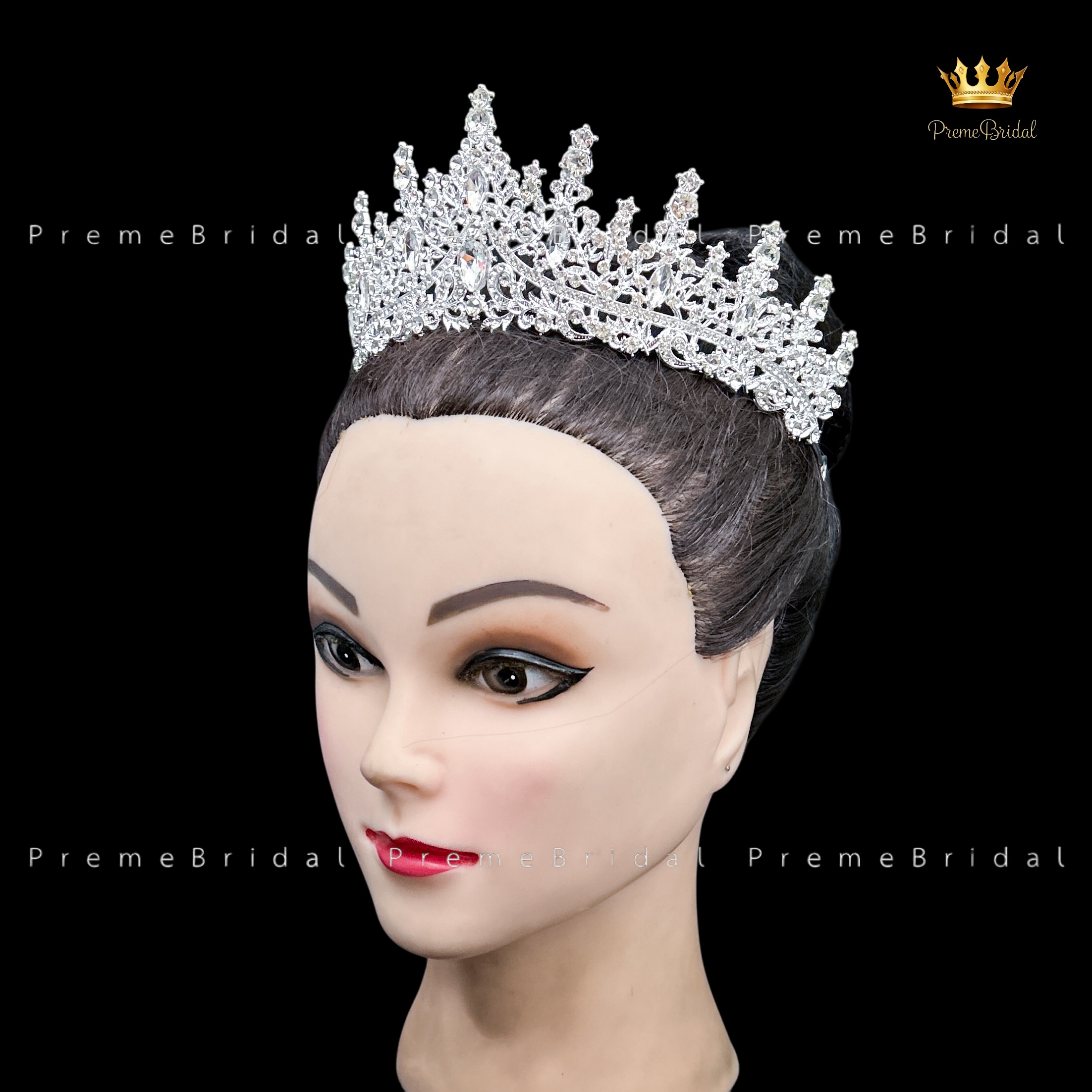 (พร้อมส่ง) เทียร่า 273 สีเงิน มงกุฎนางงาม มงกุฎเจ้าหญิง งานสวย ปราณีต QCเพชรทุกเม็ด สินค้าพร้อมส่งจากไทย