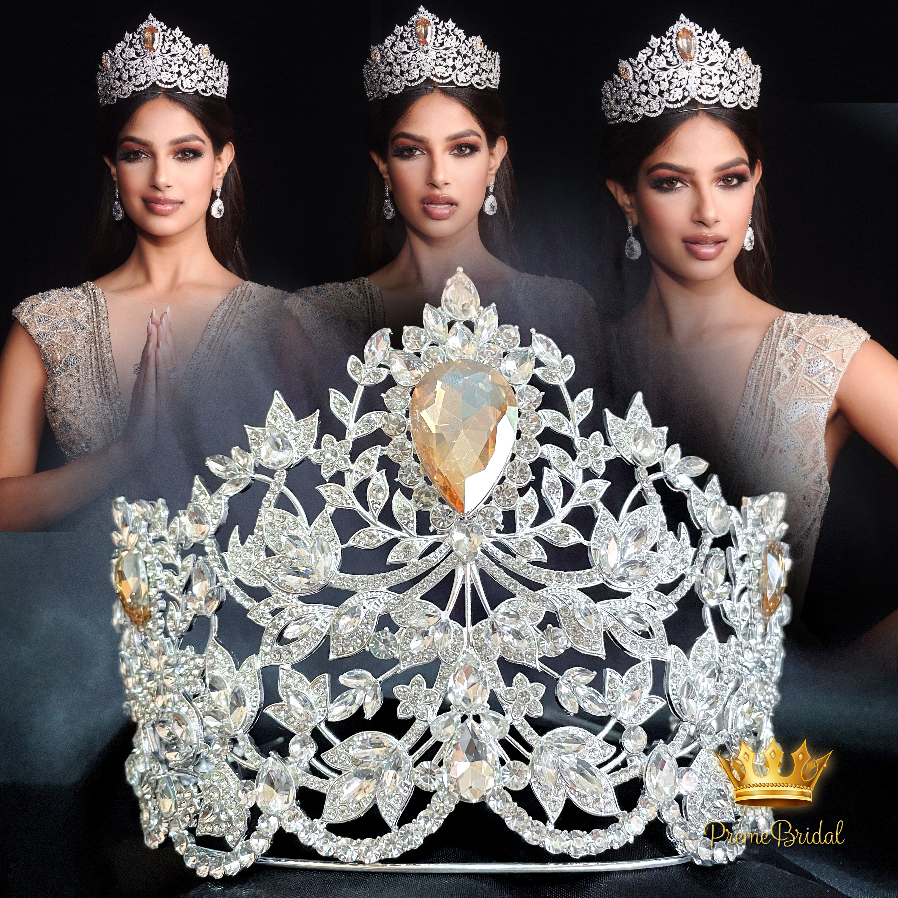 (พร้อมส่ง) เทียร่า 315 มงกุฎ Miss Universe 2019 ใหม่ล่าสุด ”Power of Unity“ จาก Mouawad มงกุฎนางงามจักรวาล ครึ่งวงกลม ประดับเพชร มงกุฎประกวด