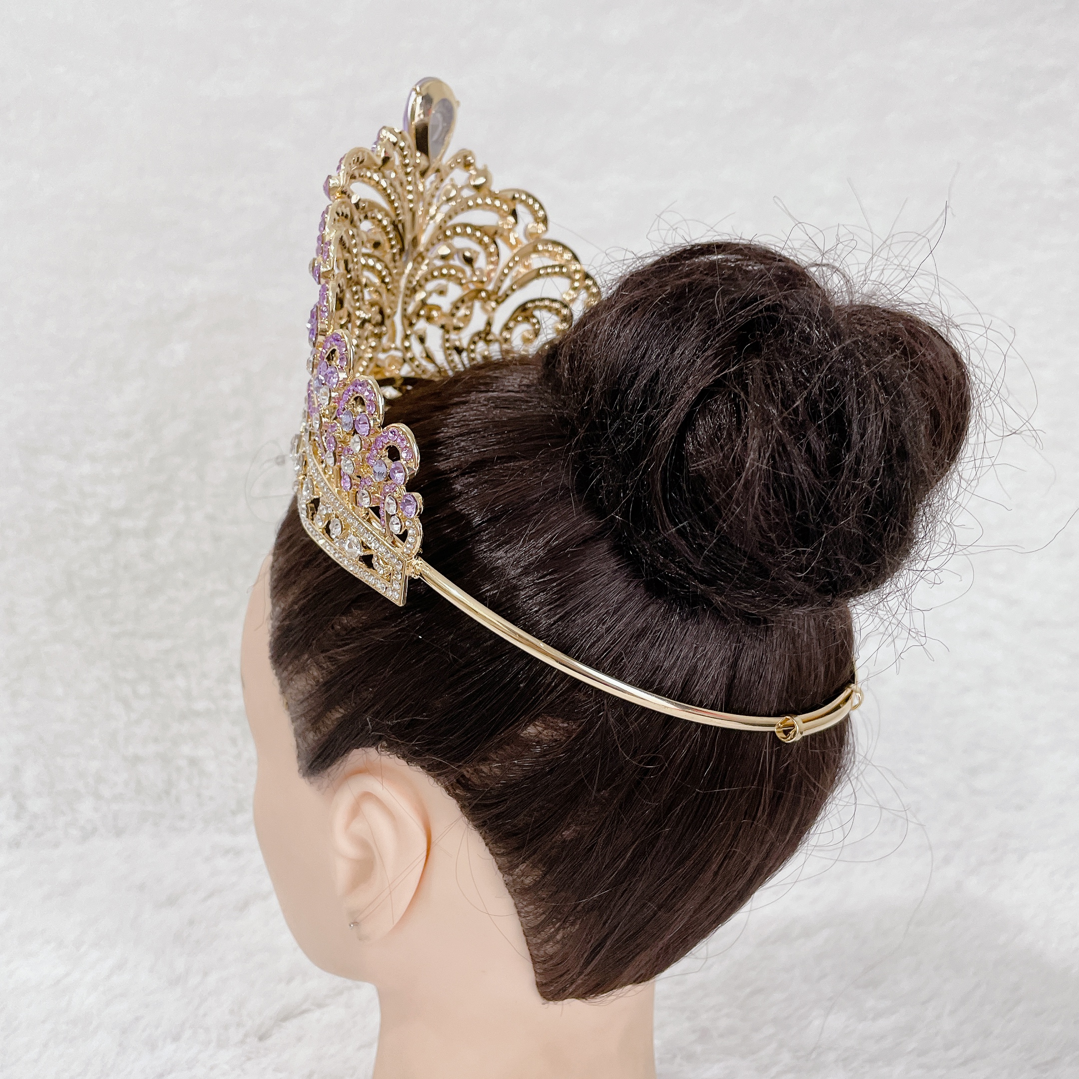 (พร้อมส่งจากไทย) มงกุฏ 112 มงกุฎมิสยูนิเวิร์ส 2022 สีม่วงทอง