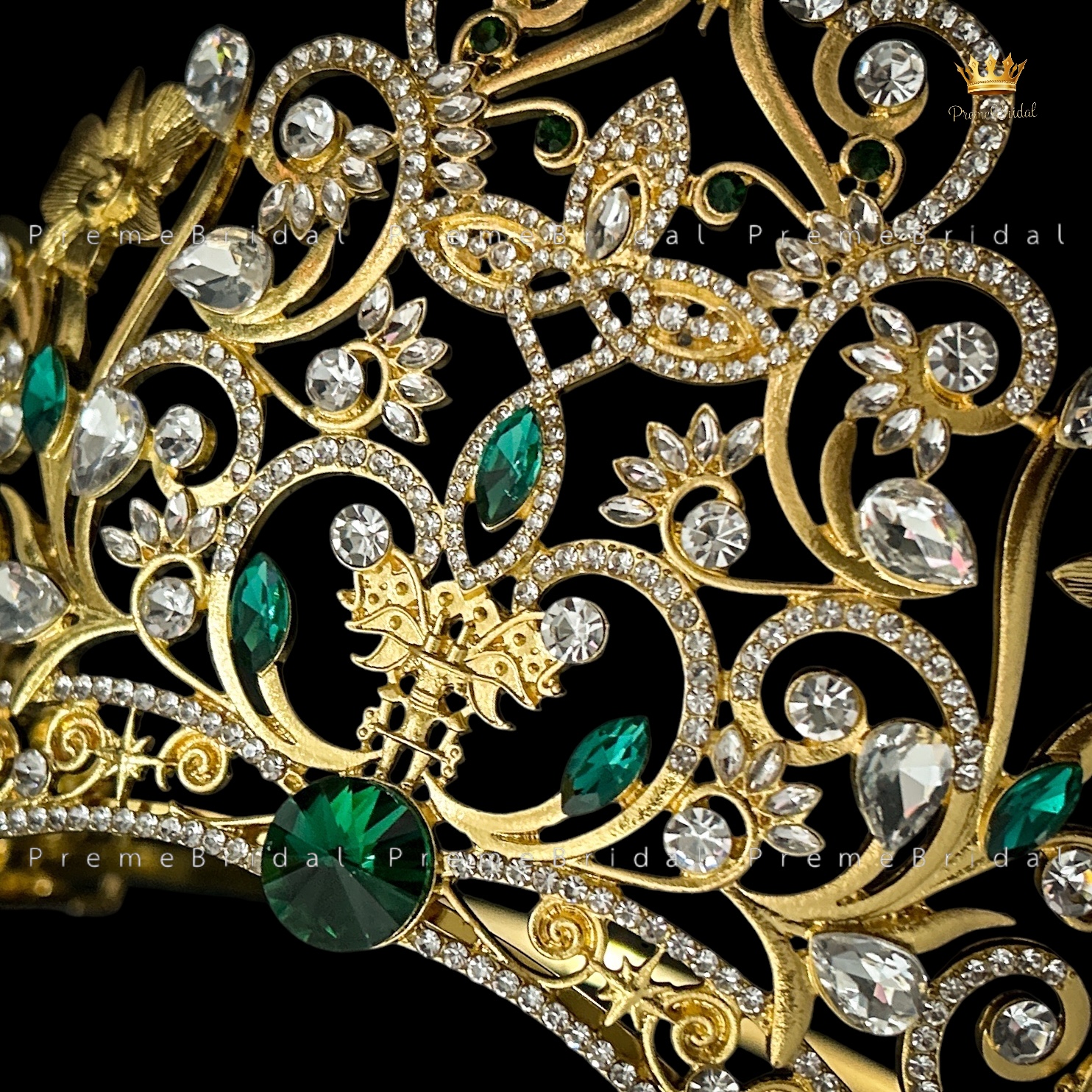 (พร้อมส่งจากไทย) มงกุฏ 133 ขนาดใหญ่ไซส์นางงาม งานสวย รุ่นฐานกลมปรับขนาดได้ ส่งจาก จ.อุบลราชธานี