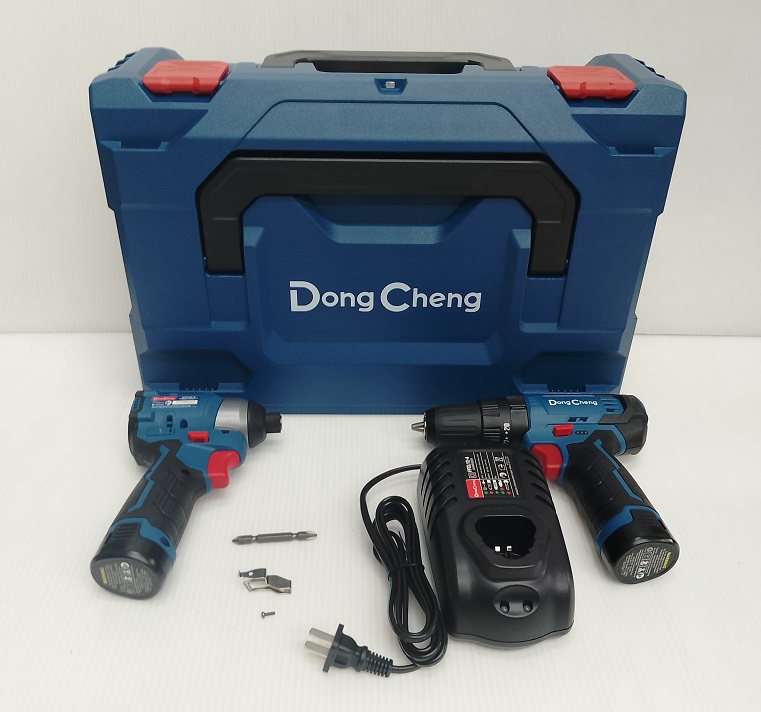 Dongcheng(DCดีจริง) DCKIT25 combo ไร้สาย 12V ไขควงกระแทก+สว่านกระแทก