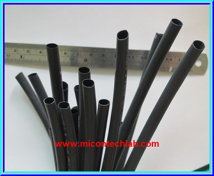 1x ท่อหด ยี่ห้อ 3M ขนาด 6.0 มม. ยาว 1 เมตร สีดำ