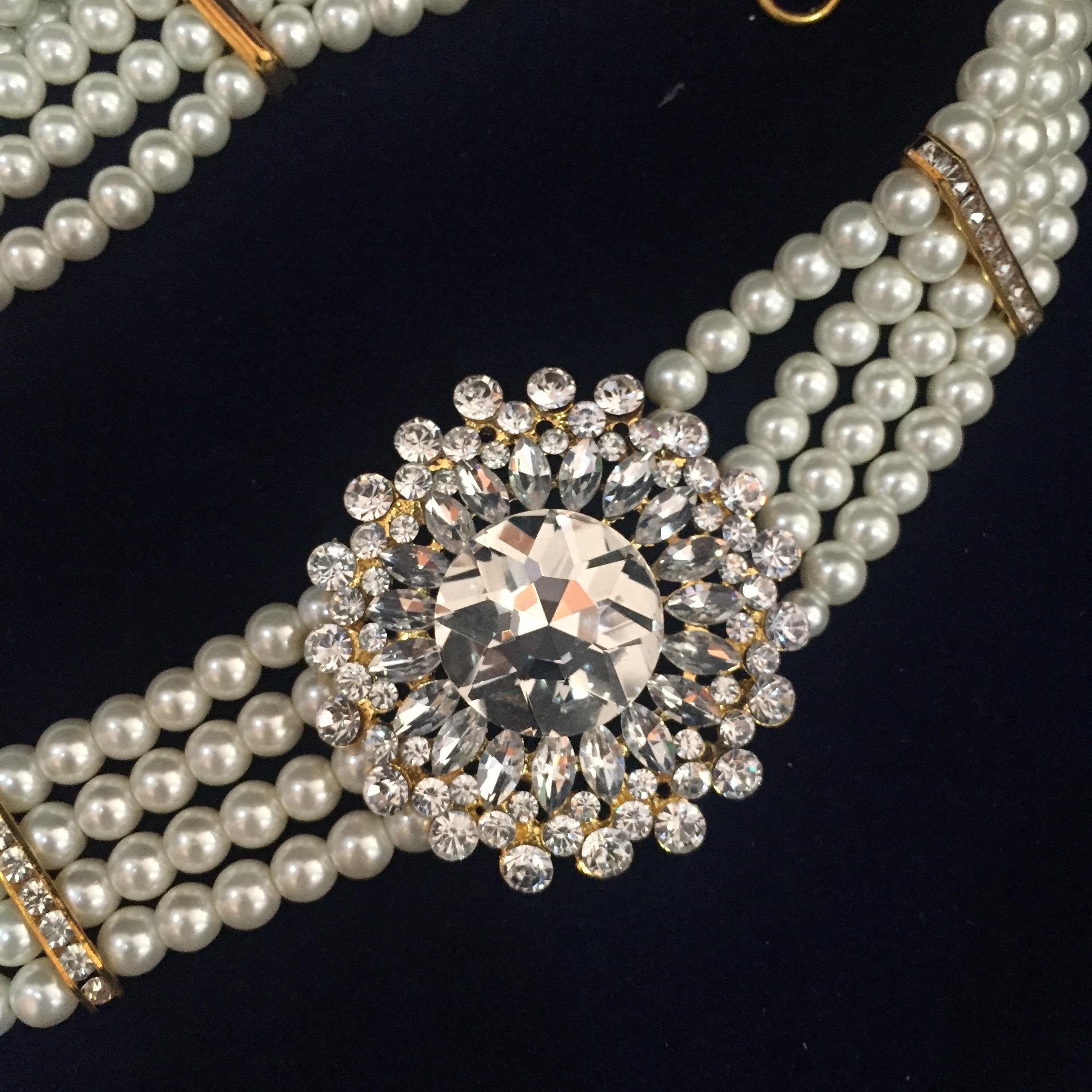 (พร้อมส่ง) เข็มขัดมุก011