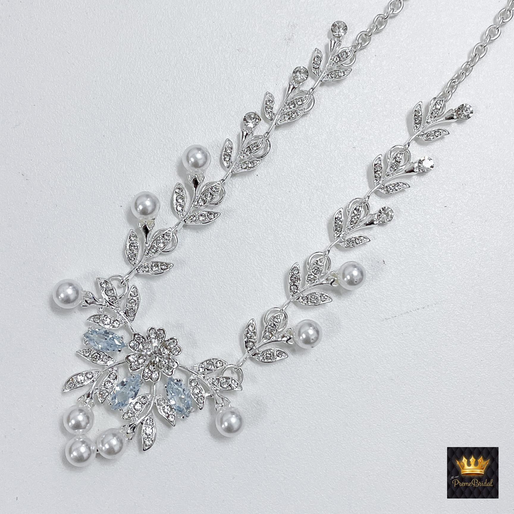 (พร้อมส่ง) สร้อยคอเพชร+ต่างหูแบบหนีบ 007 สร้อยคอเจ้าสาว สร้อยคอใส่ออกงาน สวยหรูดูแพง ถ่ายจากสินค้าจริง