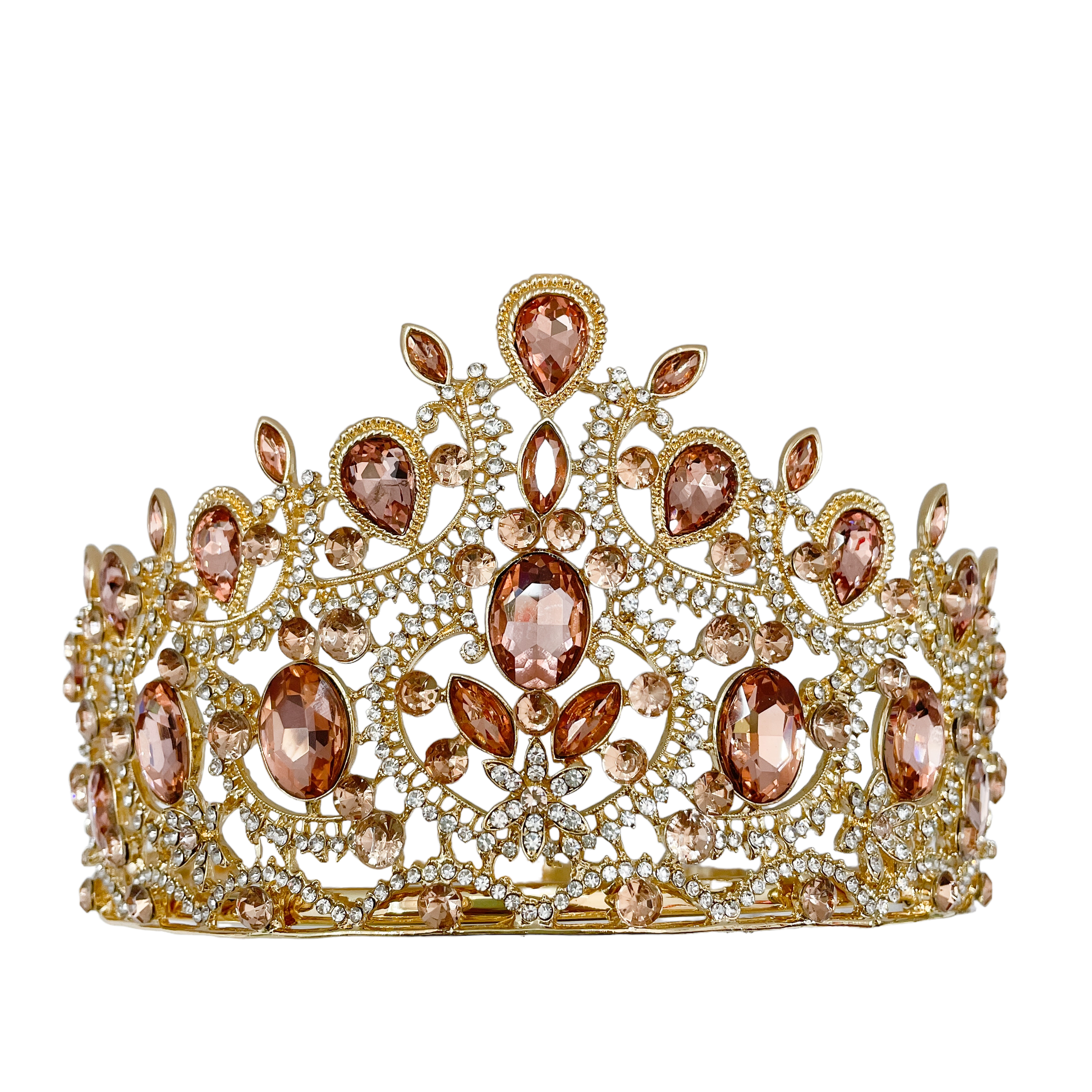 (พร้อมส่งจากไทย) มงกุฏ 105 สีส้ม มงกุฎนางงาม มงกุฎเพชร มงกุฎประกวด สินค้าพร้อมส่ง ไม่ต้องรอนาน งานพรีเมี่ยม