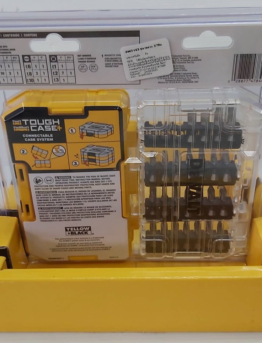 ชุดดอกไขควง37ตัวชุด DW2163 DEWALT