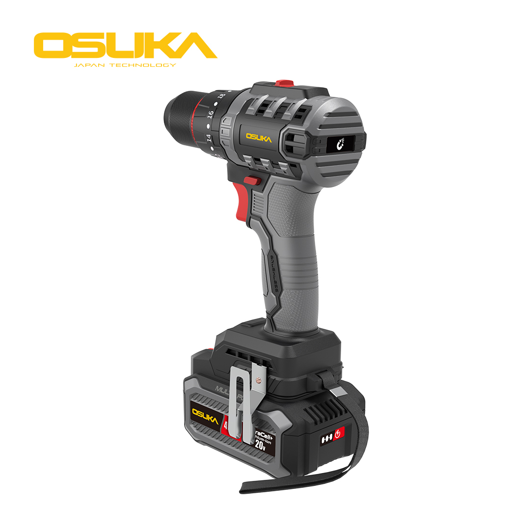 ชุดคู่หู สว่าน+เครื่องจียร ไร้สายไร้แปรงถ่าน 20v OCK151-M2 OSUKA