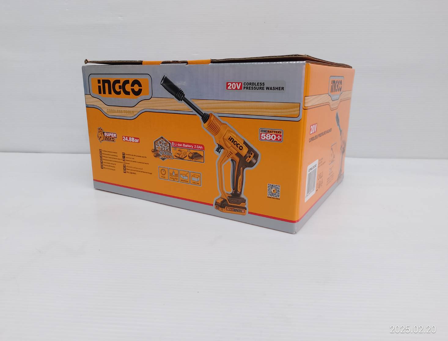 INGCO ปืนอัดฉีดแรงดันสูงไร้สาย 20V CPWLI20362