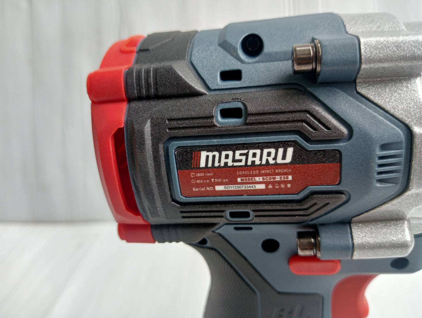 MASARU บล็อกไฟฟ้า รุ่น SCDW-230 แรงบิด 800 N.m 4 หุน แบตเตอรี่ลิเธียม ประกันสินค้า 1 ปี