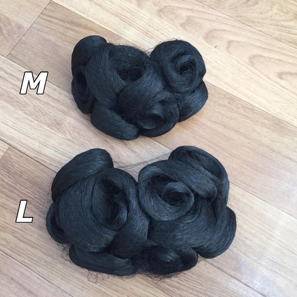 (พร้อมส่ง) มวยผมต่ำจับช่อ