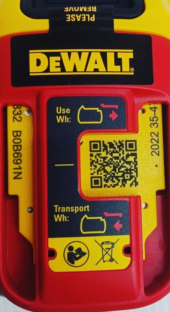 แบตเตอรี่60V/9.0Ah DCB609 DEWALT