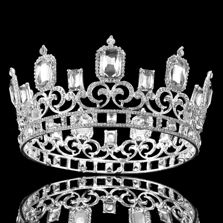 (พร้อมส่ง) มงกุฏผู้ชาย 040 สีเงิน มงกุฎผู้ชาย มงกุฎเจ้าชาย งานสวย ปราณีต QCเพชรทุกเม็ด