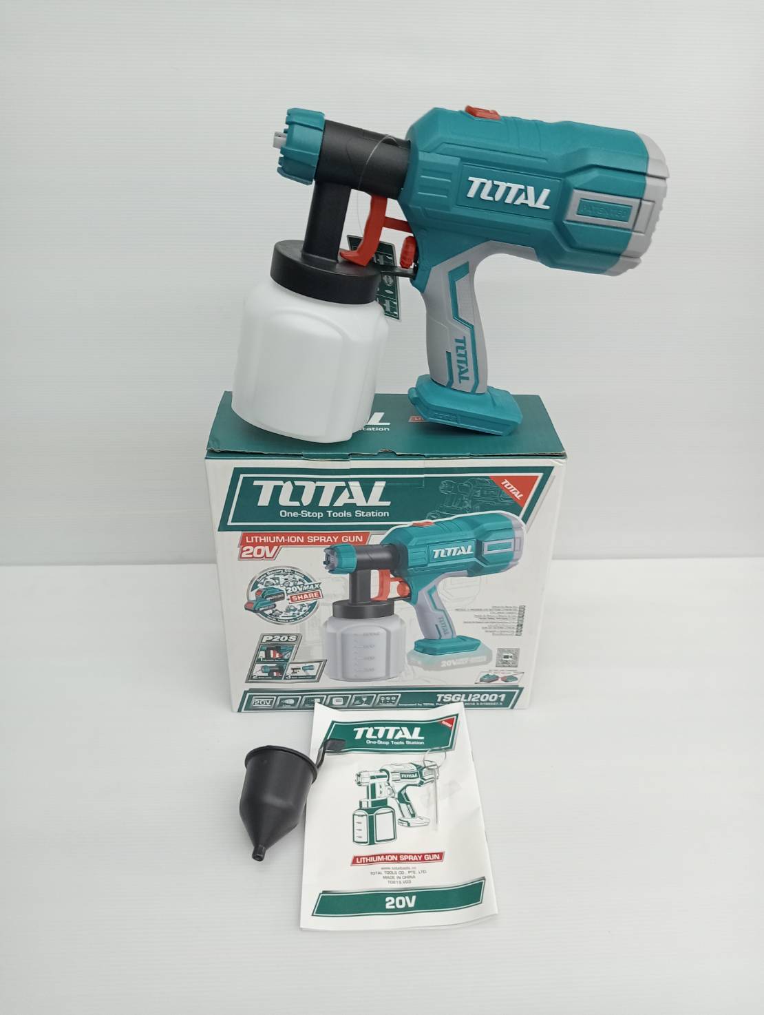 กาพ่นสี 20V TSGLI2001 TOTAL (เครื่องเปล่า)