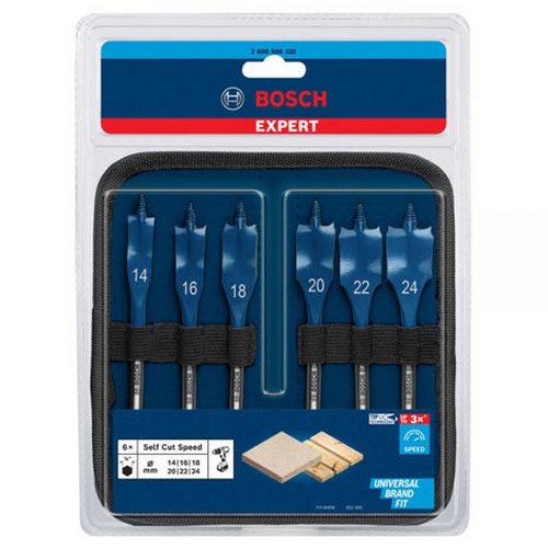 ชุดดอกเจาะใบพาย 6ชิ้น BOSCH Expert (14/16/18/20/22/24)