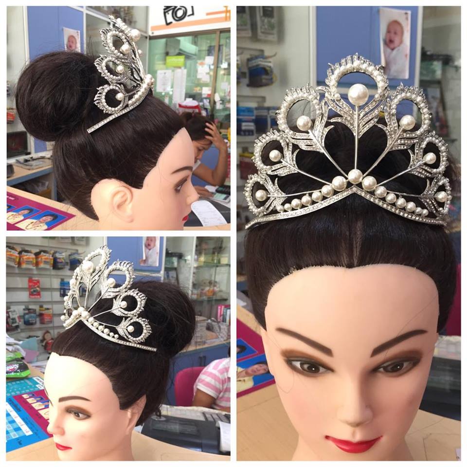 (พร้อมส่ง) เทียร่า 089 มิกิโมโต้ แบบครึ่งหัว Mikimoto Miss Universe เทียร่านางงาม มงกุฎขนนก มงกุฎแบบครึ่งหัว งานดีมีคุณภาพ รีวิวเยอะ