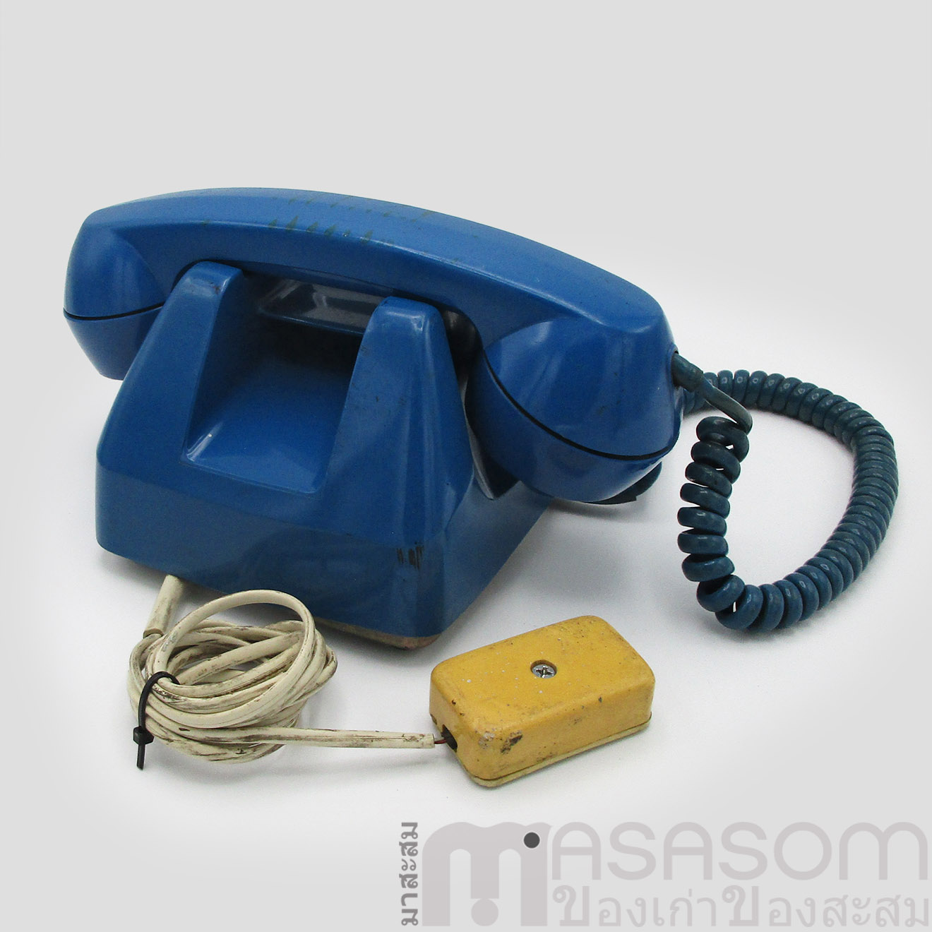 โทรศัพท์วินเทจสีน้ำเงิน