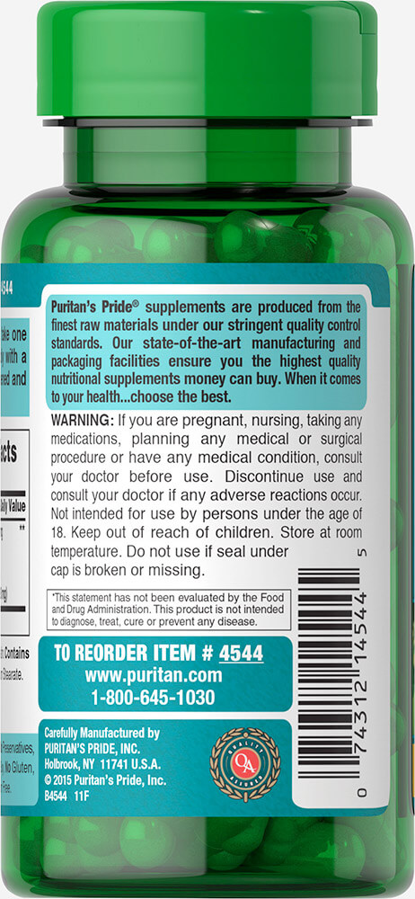 Puritan Ginkgo Biloba 120 mg 100 Capsules