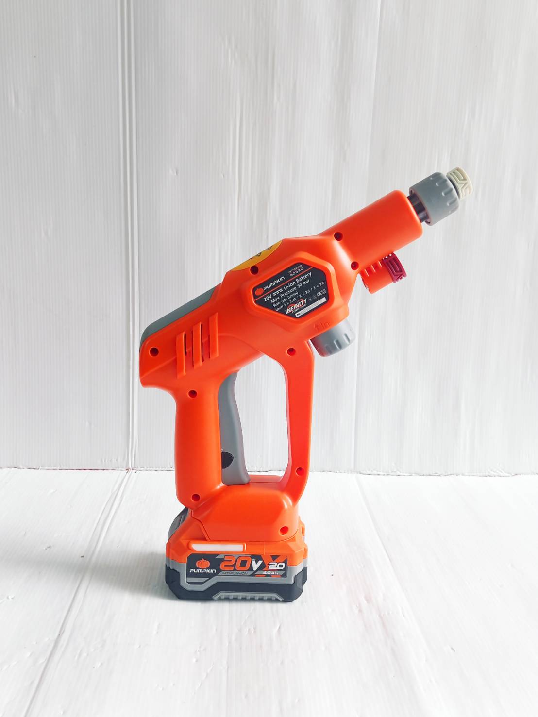 Combo ชุดดูดฝุ่น+เครื่องฉีดน้ำแรงดันสูง20V INF-HVCWG-422CK-X20 PUMPKIN 50393