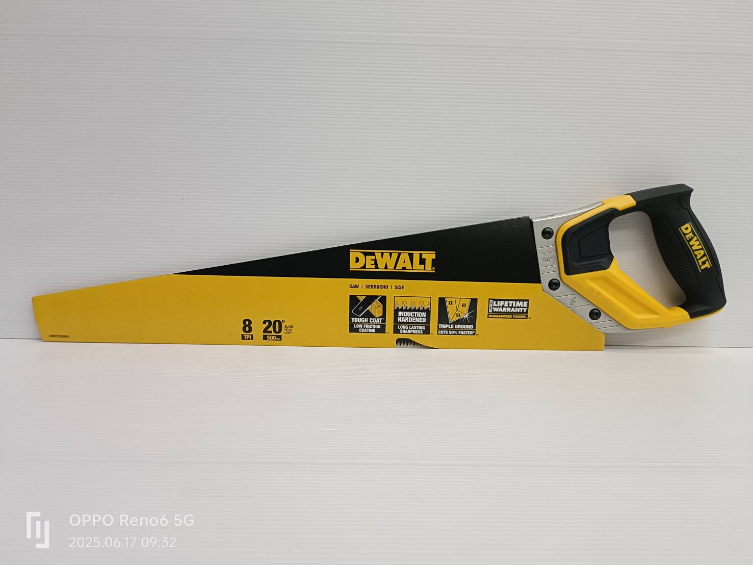 DEWALT รุ่น DWHT20545L เลื่อยมือ DEWALT 20 นิ้ว