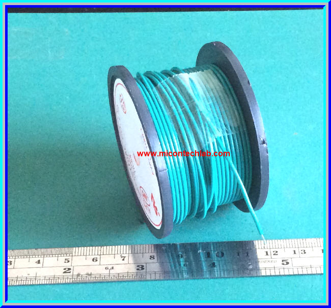 1x Cable Wire AWG#26 Length 30 meters (100ft) Green color