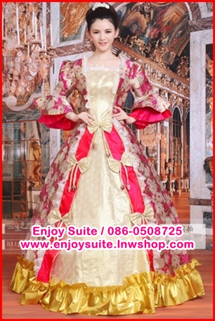 ชุดเจ้าหญิงอลิซาเบธ สีชมพู