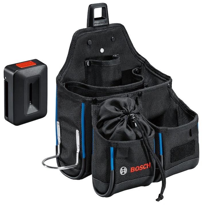 กระเป๋าใส่เครื่องมือ GWT4 พร้อมตัวต่อปลดเร็ว BOSCH ใช้คู่กับเข็มขัด Belt93 / 108