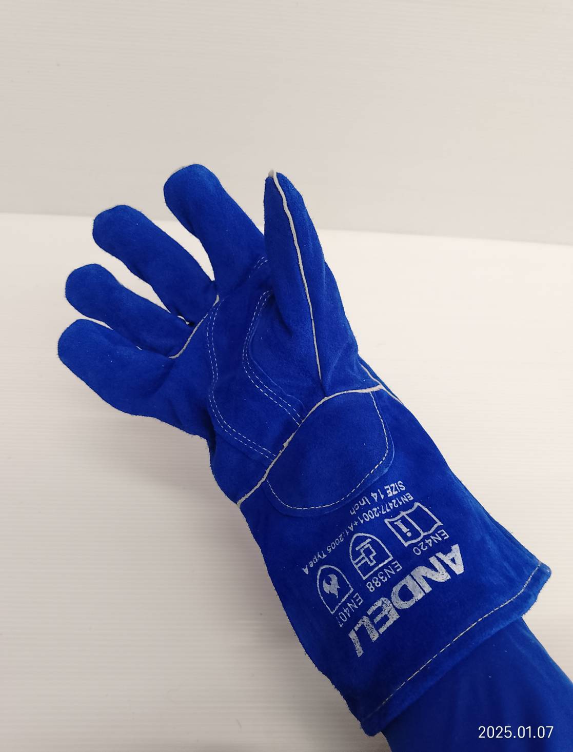 ถุงมือเชื่อม13" สีน้ำเงิน ANDELI รุ่น 141-1009