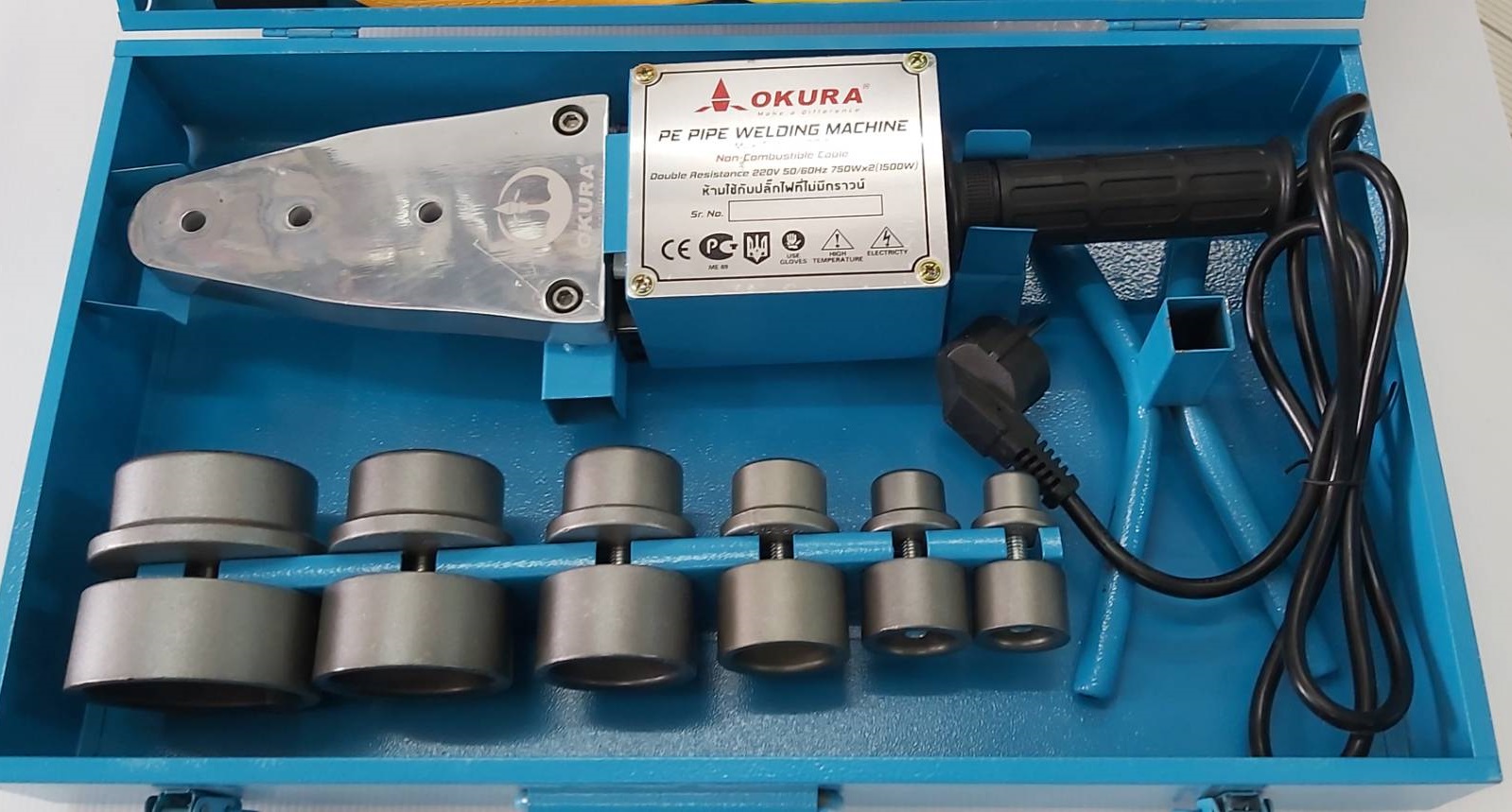 เครื่องเชื่อมท่อ P.E รุ่น OK-63PEW OKURA