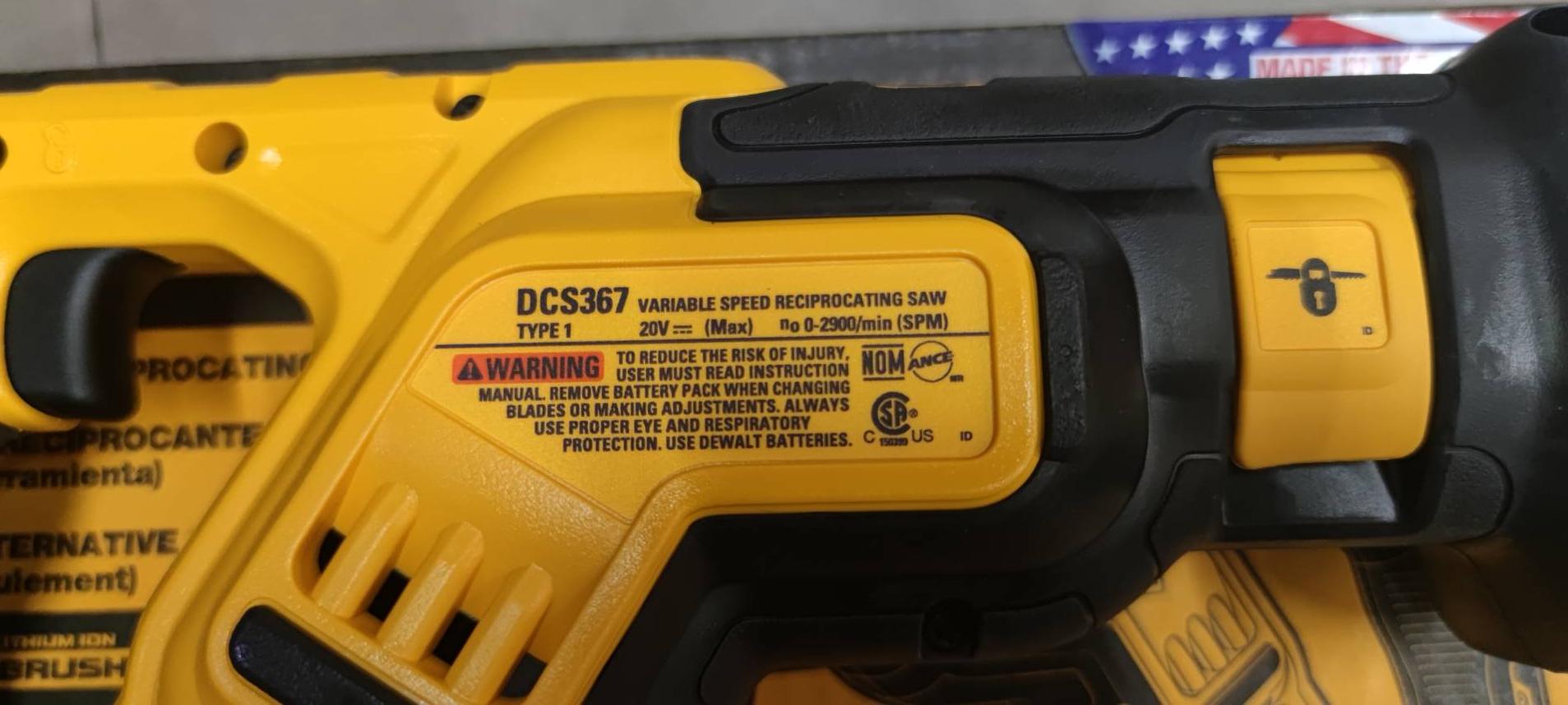 เซเบอร์20V DCS367B DEWALT (ตัวเปล่า)