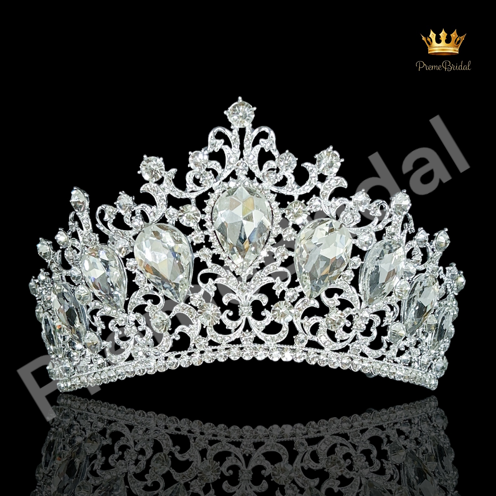 (พร้อมส่ง) เทียร่า 378 สีเงิน งานสวย ปราณีต QCเพชรทุกเม็ด สินค้าพร้อมส่งจากไทย