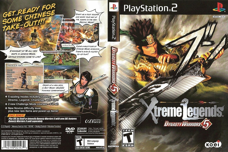 DYNASTY WARRIORS 5 XTREME LEGENDS [US : DVD5 1 Disc]