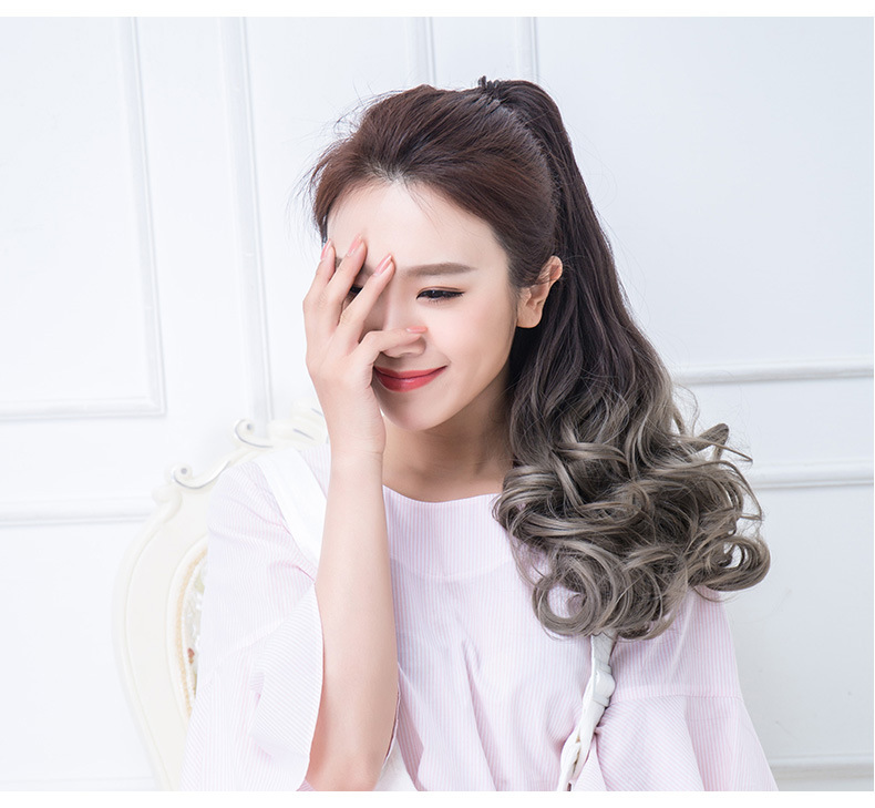 (พร้อมส่ง) New!! แฮร์พีช หางม้า แบบผูก ดัดลอนปลาย ไล่เฉดสี