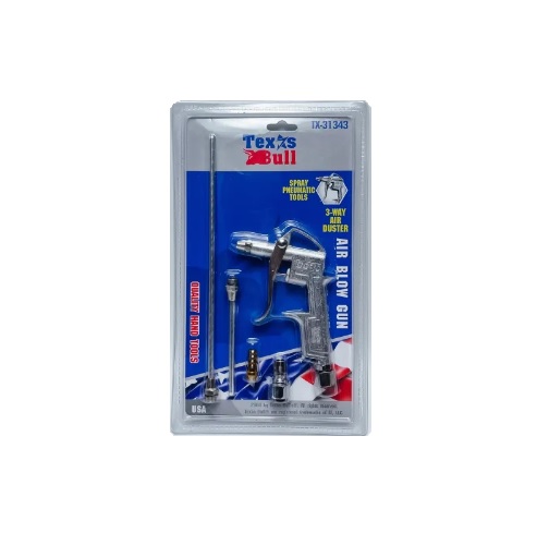 TEXAS BULL ปืนฉีดลม พร้อมกับหัวฉีดลมสั้น และ ยาว รุ่น TX-31343