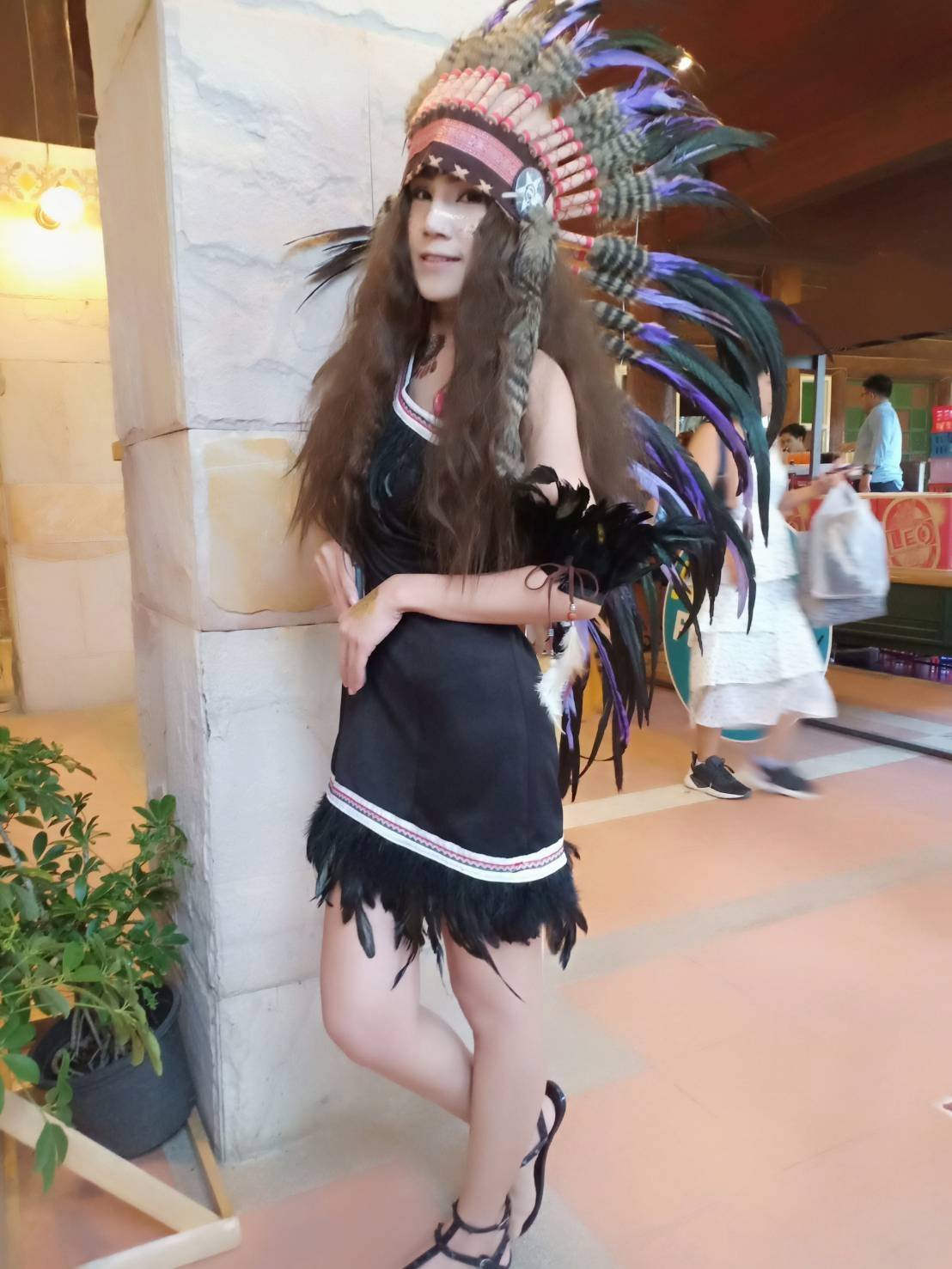 ชุดอินเดียแดงหญิง