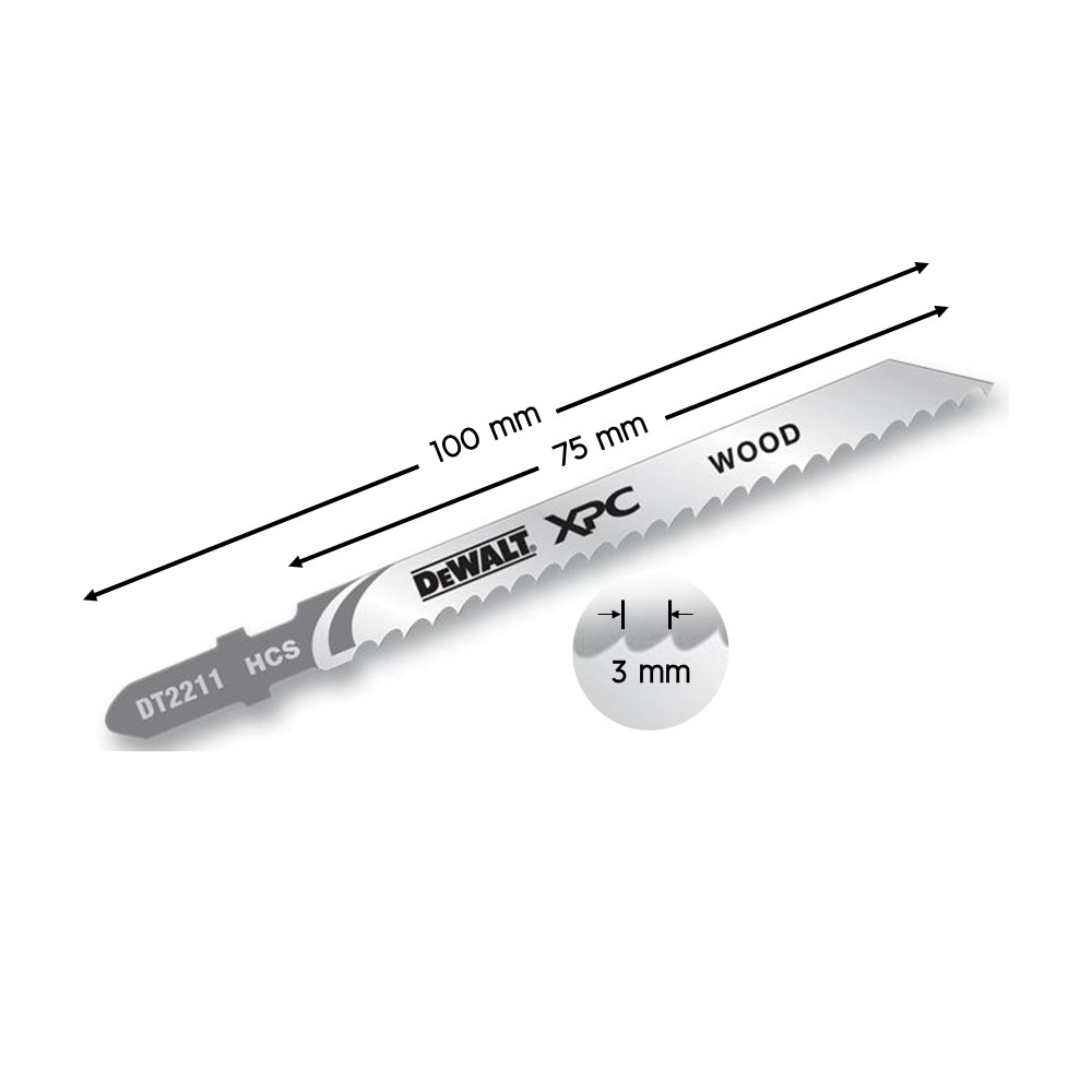 ใบเลื่อยจิ๊กซอตัดไม้ รุ่น DT2211-QZ DEWALT
