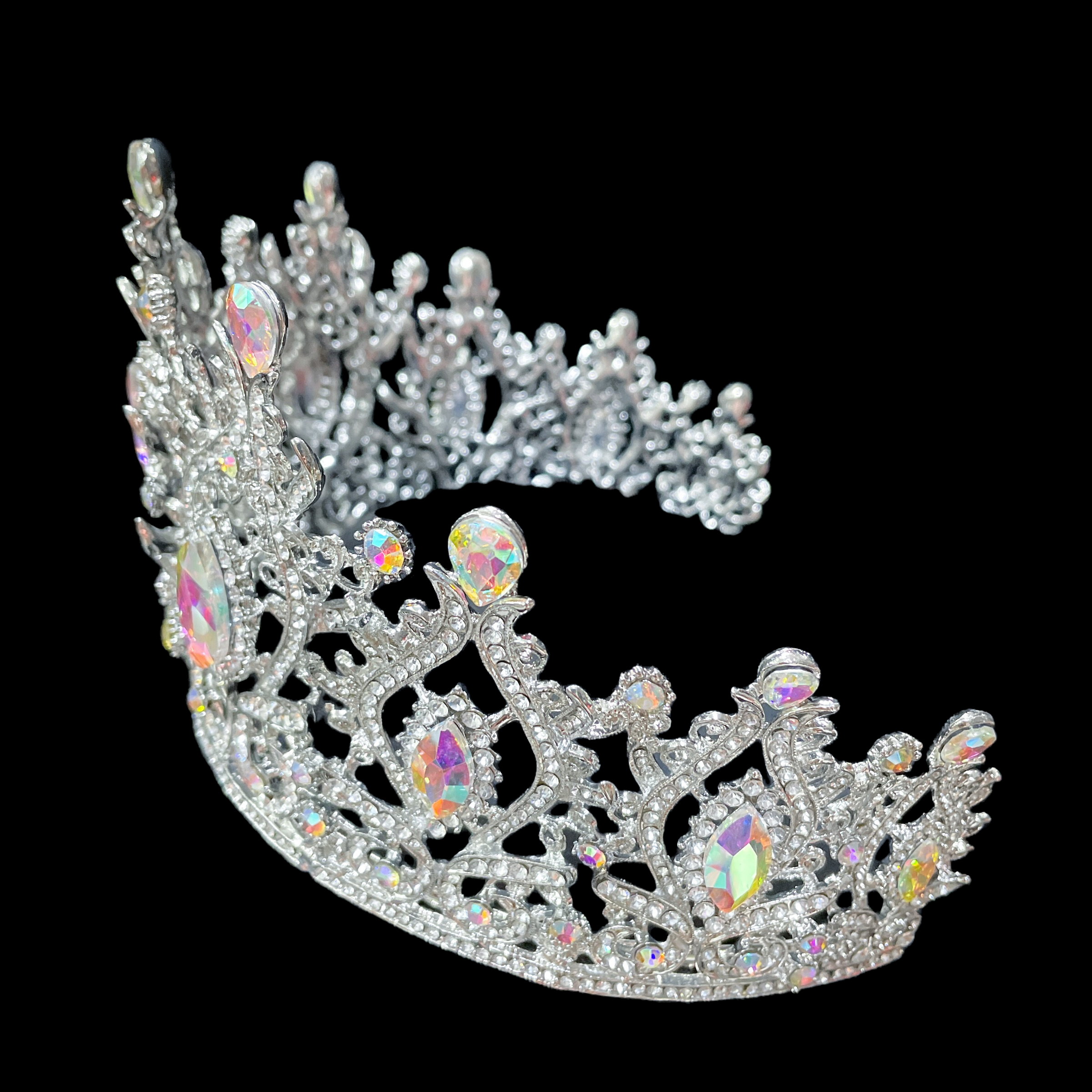 (พร้อมส่งจากไทย) มงกุฏ 096 สีรุ้ง มงกุฎนางงาม มงกุฎเพชร มงกุฎประกวด สินค้าพร้อมส่ง ไม่ต้องรอนาน งานพรีเมี่ยม