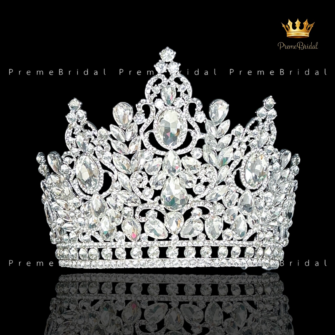 (พร้อมส่ง) เทียร่า 431 มงกุฎนางงามแบบครึ่งหัว งานสวย ปราณีต QCเพชรทุกเม็ด สินค้าพร้อมส่งจากไทย