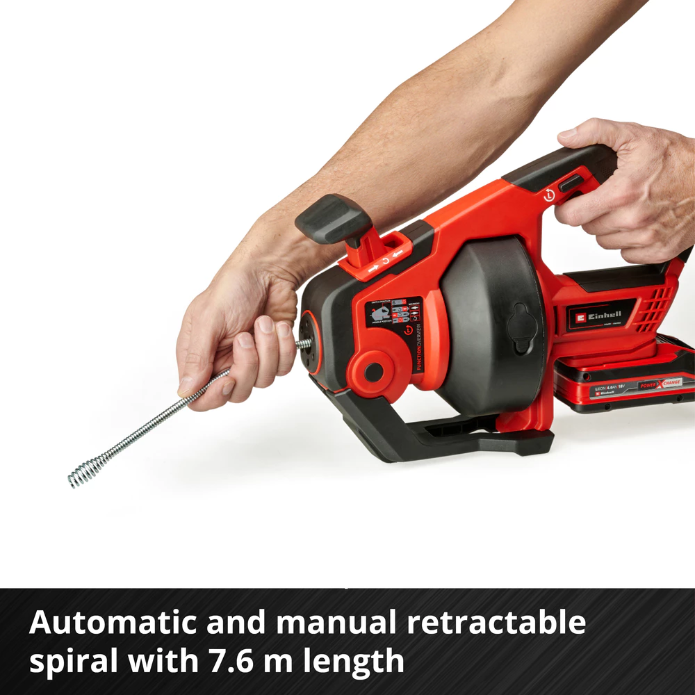 EINHELL เครื่องทะลวงท่อไร้สาย TE-DA 18/760 Li {สินค้าไม่รวมแบตเตอรี่/เครื่องชาร์จ} (A4514161)