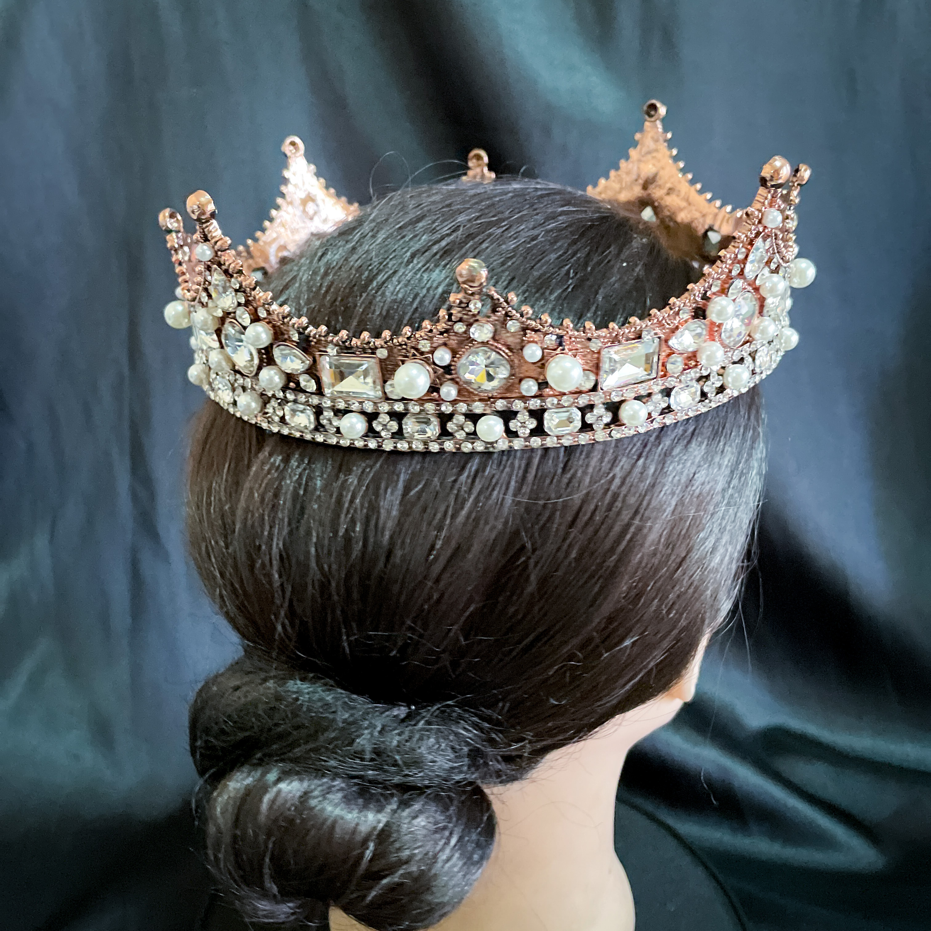 (พร้อมส่ง) มงกุฏผู้ชาย 035 สีวินเทจเพชรขาว มงกุฎผู้ชาย มงกุฎเจ้าชาย งานสวย ปราณีต QCเพชรทุกเม็ด