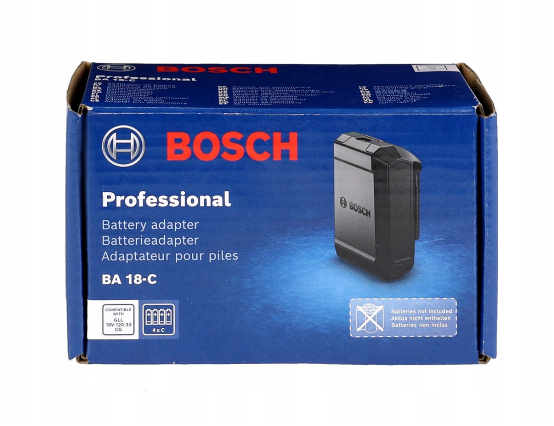 อแดปเตอร์แปลงแบต18V BA18-C BOSCH 1608M00C4B ( ใช้ถ่าน LR14 4ก้อน )