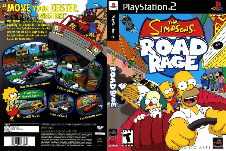 THE SIMPSONS ROAD RAGE [US : DVD5 1 Disc]
